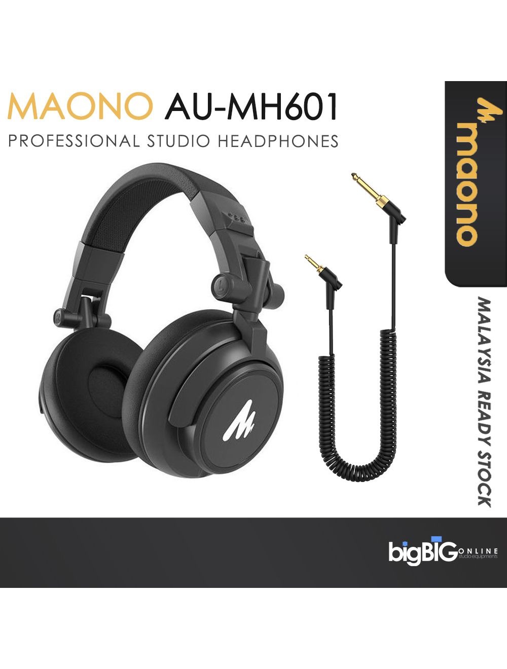 Maono AU-MH601 Profesional Studio Monitor Headphone