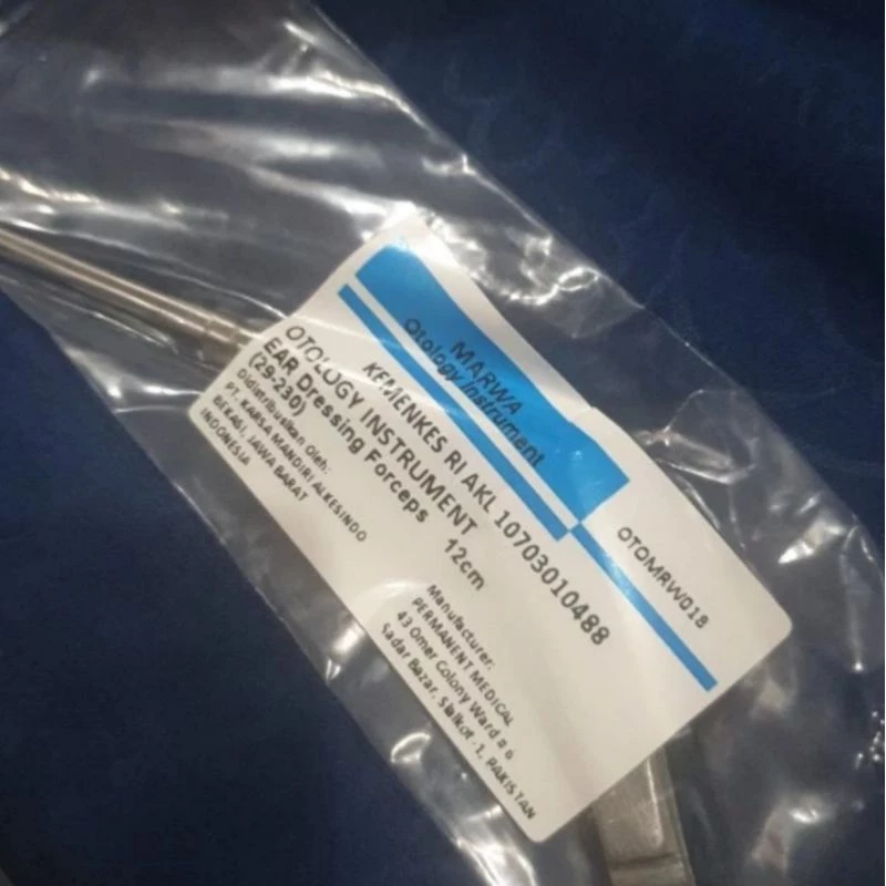 Pinset Telinga Kuping Stainless 12cm / Troeltsch Ear Dressing Forceps