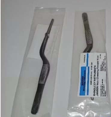 Pinset Bayonet Hidung Nasal Dressing Forceps 14cm Marwa