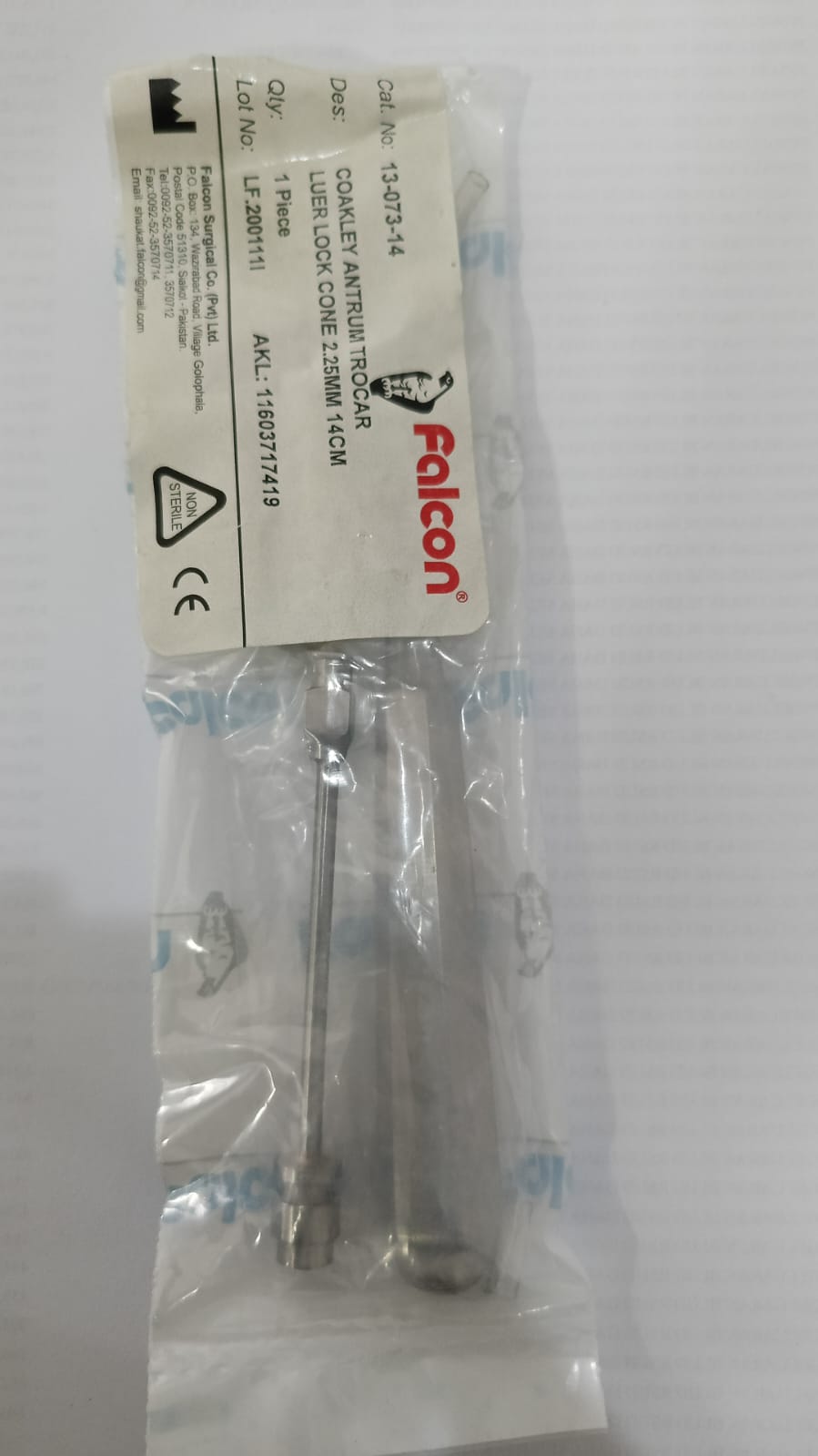 Trocard Coakley Antrum Trocar Sinus 2.25mm x 14cm