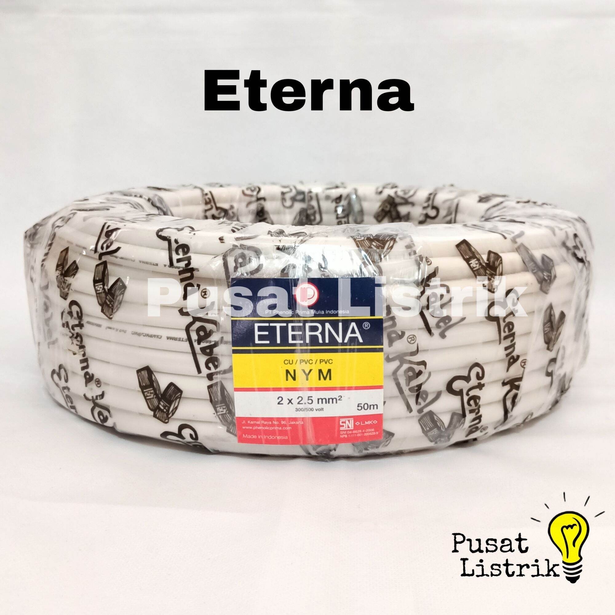 kabel listrik eterna 2 x 2,5 mm