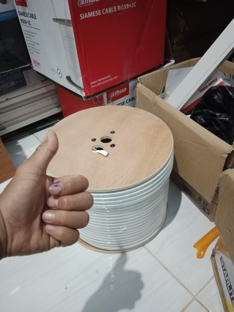 kabel CCTV merk dahua 300 meter rg59
