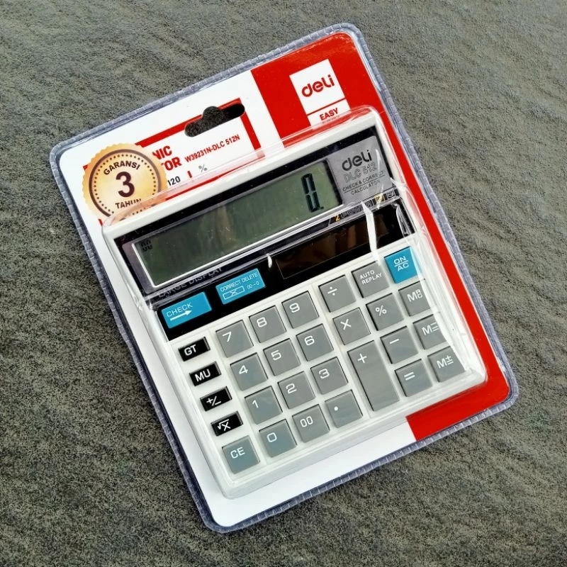 CALCULATOR DELI DLC512 PUTIH