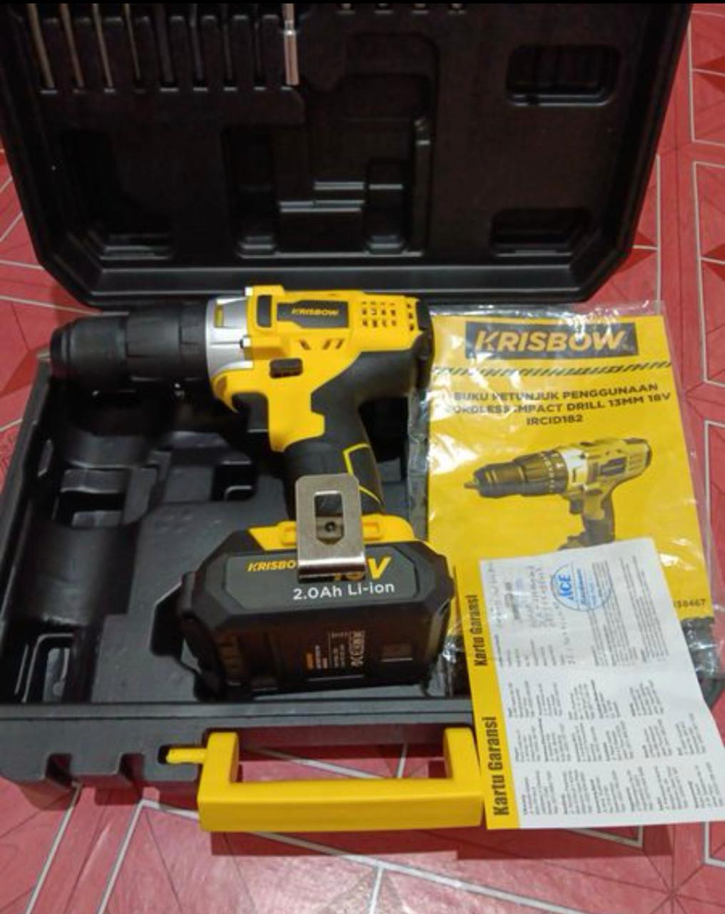 Cordless drill impact krisbow