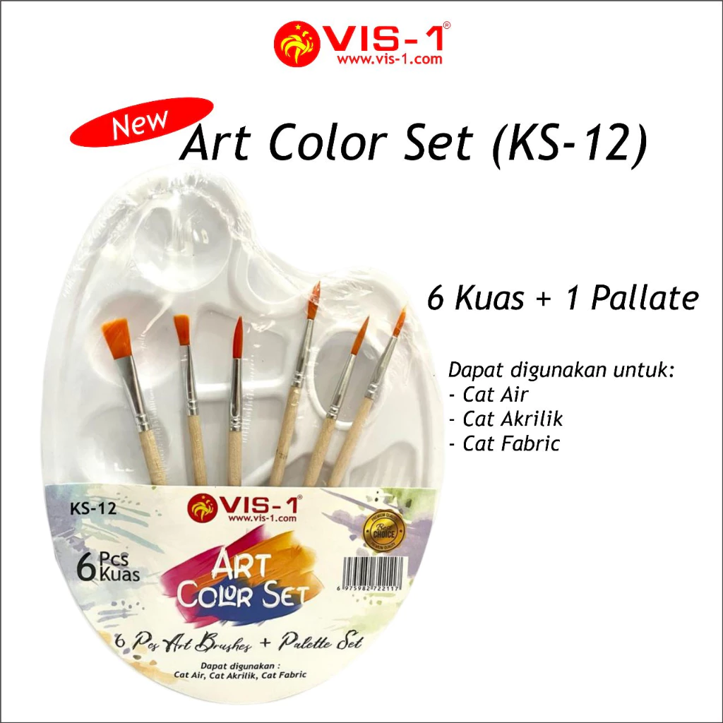 PALET + KUAS KS-12 VIS-1