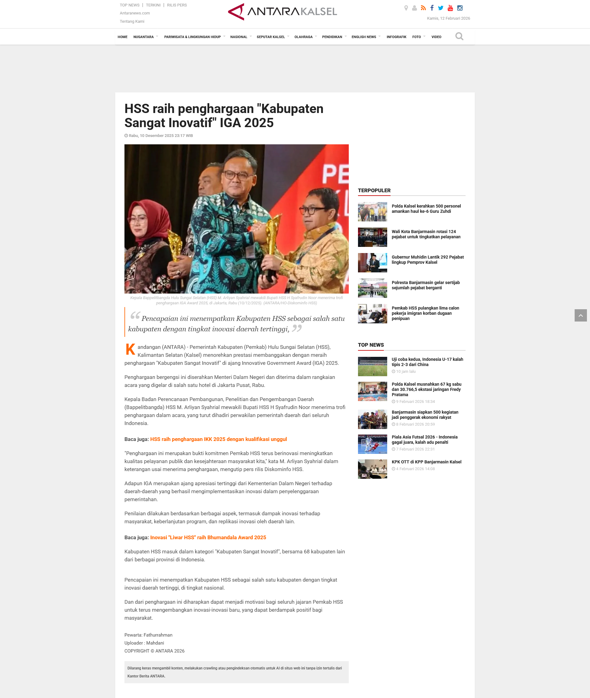 ADVERTORIAL ONLINE ANTARANEWS