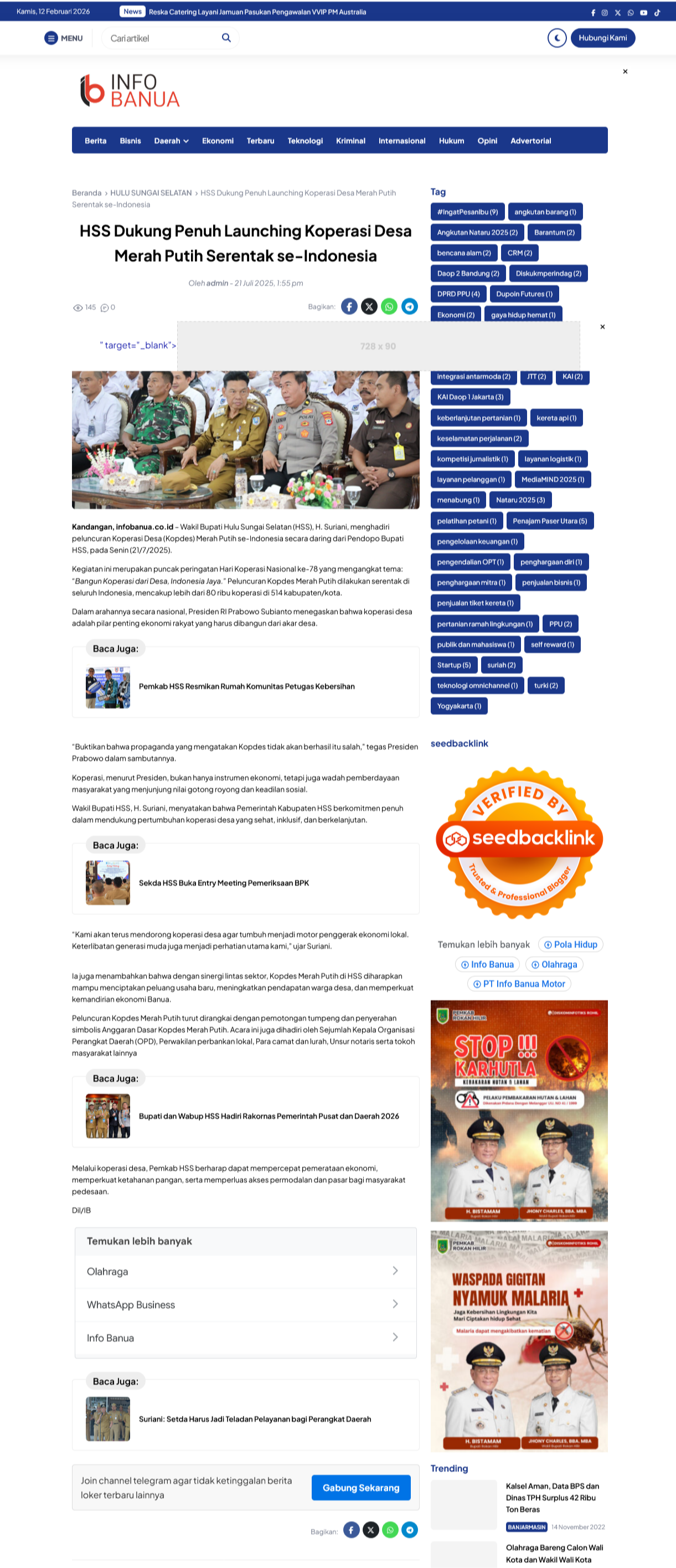 ADVERTORIAL ONLINE INFOBANUA