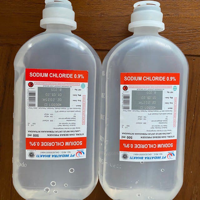 Cairan infus setara NaCl Fisiologis 500 ml