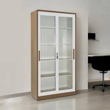 Lemari Arsip Besi 2 Pintu Sliding Kaca|