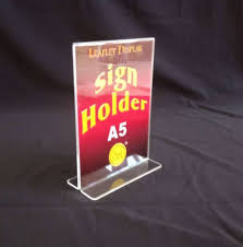 MIKA AKRILIK SIGN HOLDER BST A5