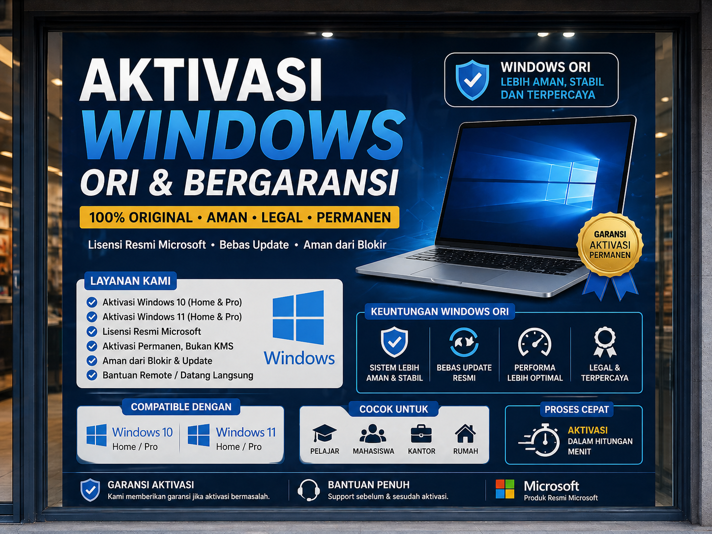 JASA AKTIVASI WINDOWS ORIGINAL RESMI & BERGARANSI