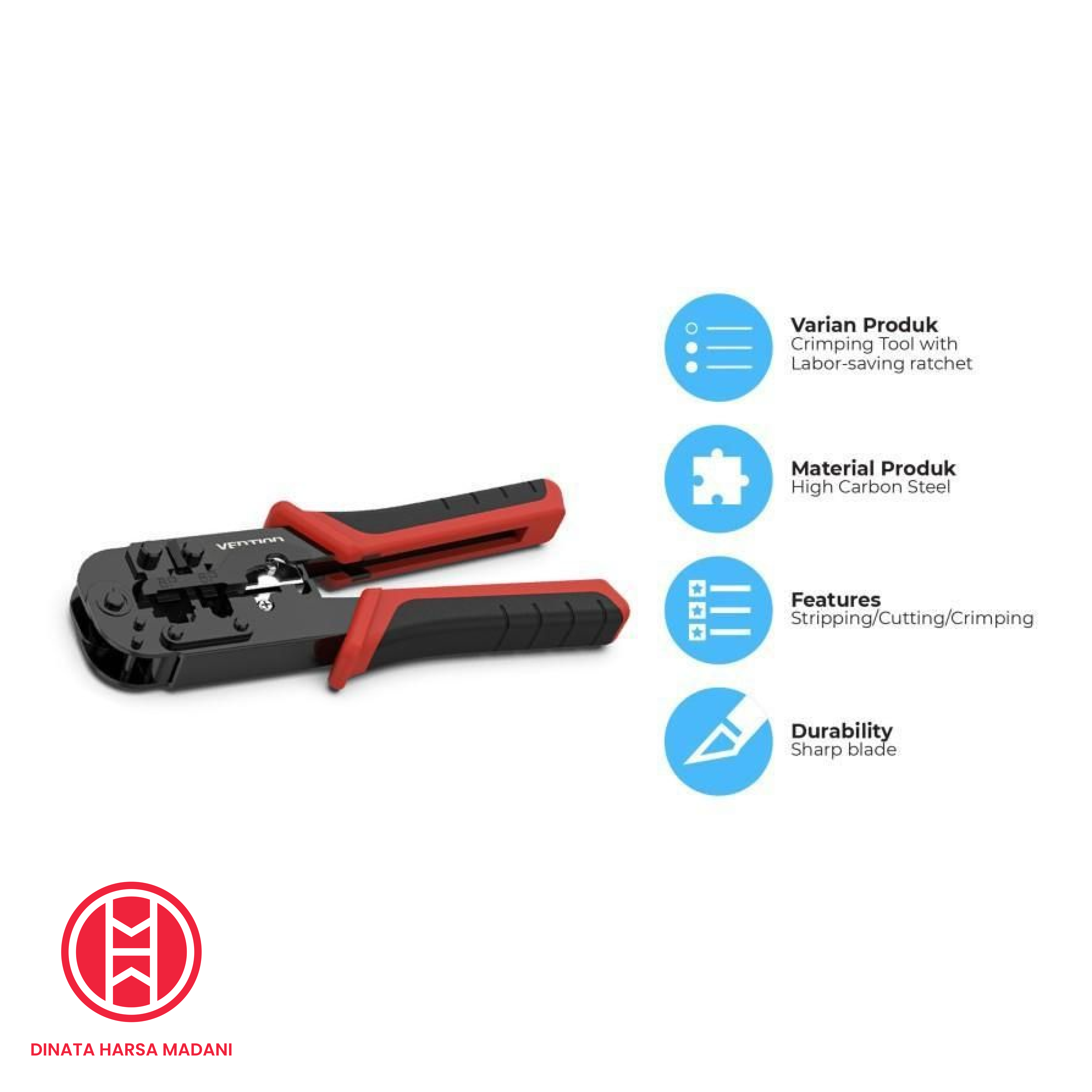 Tang Crimping LAN Multifungsi RJ45 & RJ11