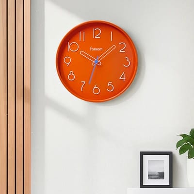 jam dinding Forhom 30cm - merah coral