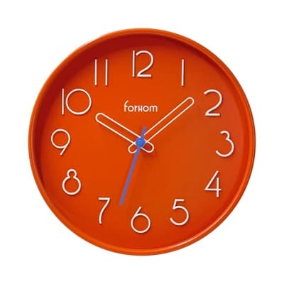 jam dinding Forhom 30cm - merah coral