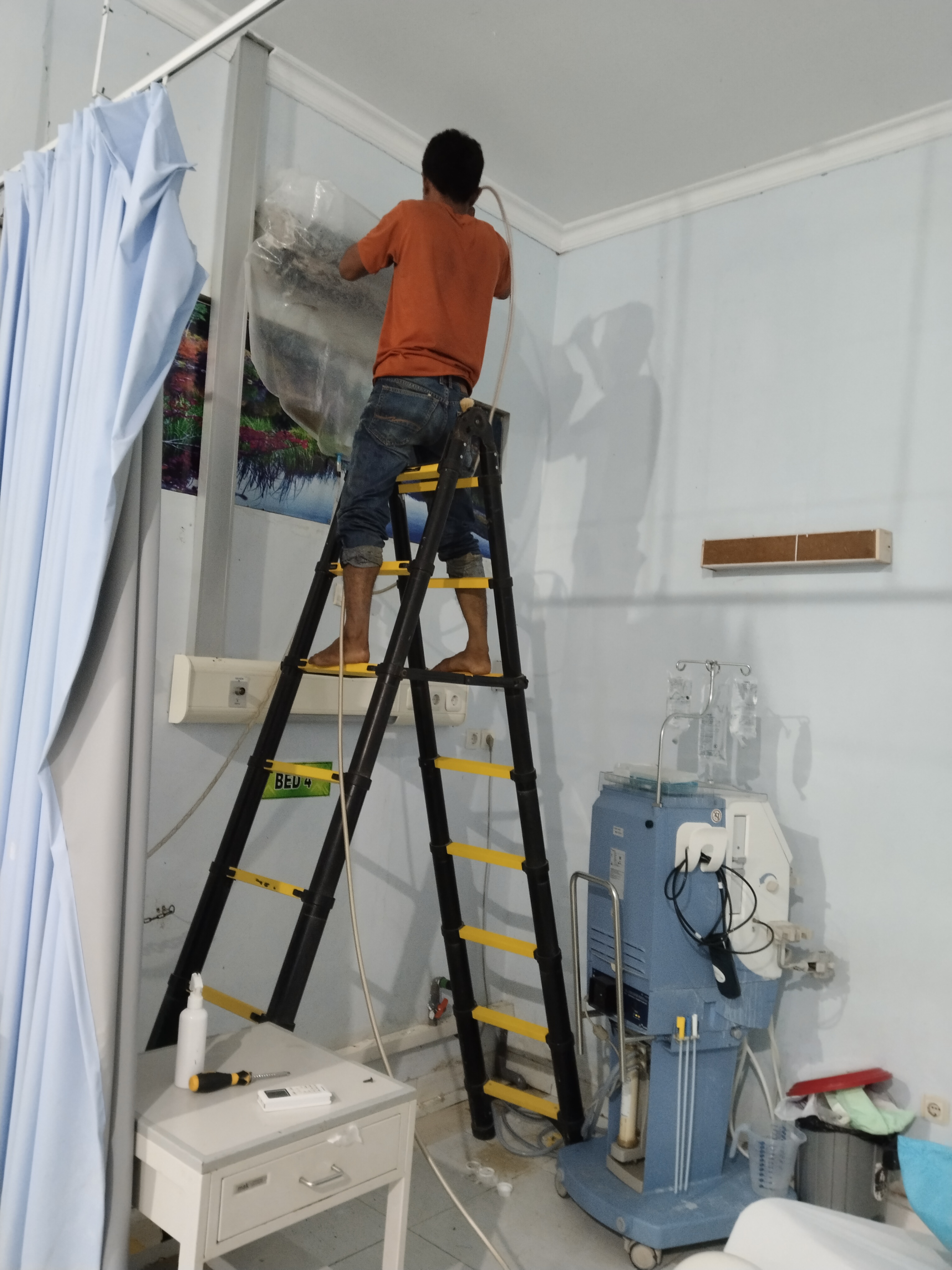 Cuci ac 1.5 pk sampai 2 pk