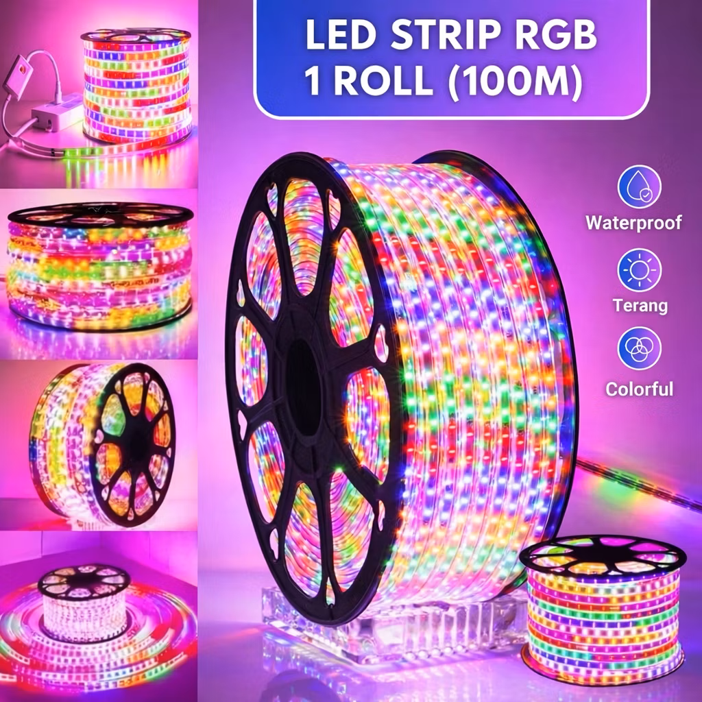Lampu Hias Roll 100M RGB 2835