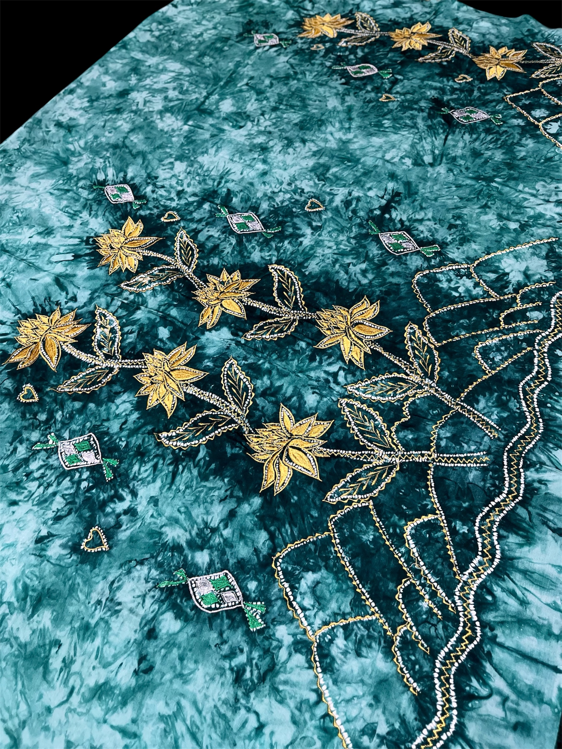Sasirangan katun satin bordir