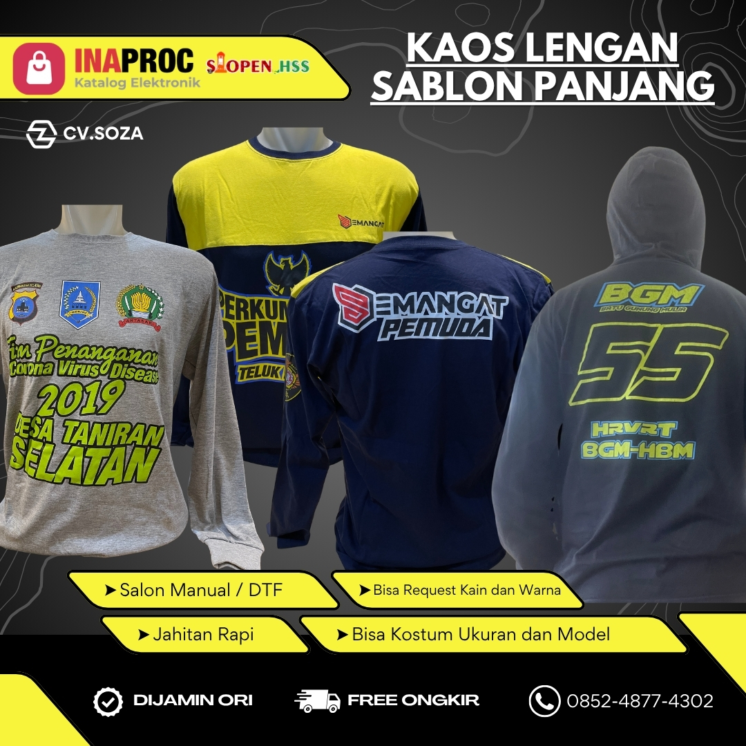 KAOS KOSTUM LENGAN PANJANG