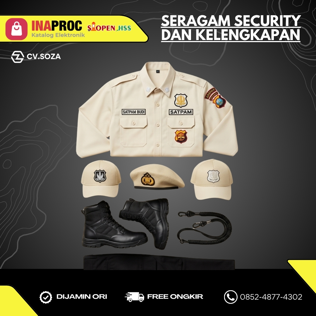 PAKAIAN DINAS SATPAM DAN KELENGKAPAN