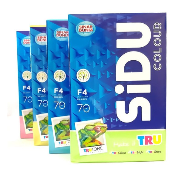 SIDU Kertas HVS Warna F4 Folio 70gr