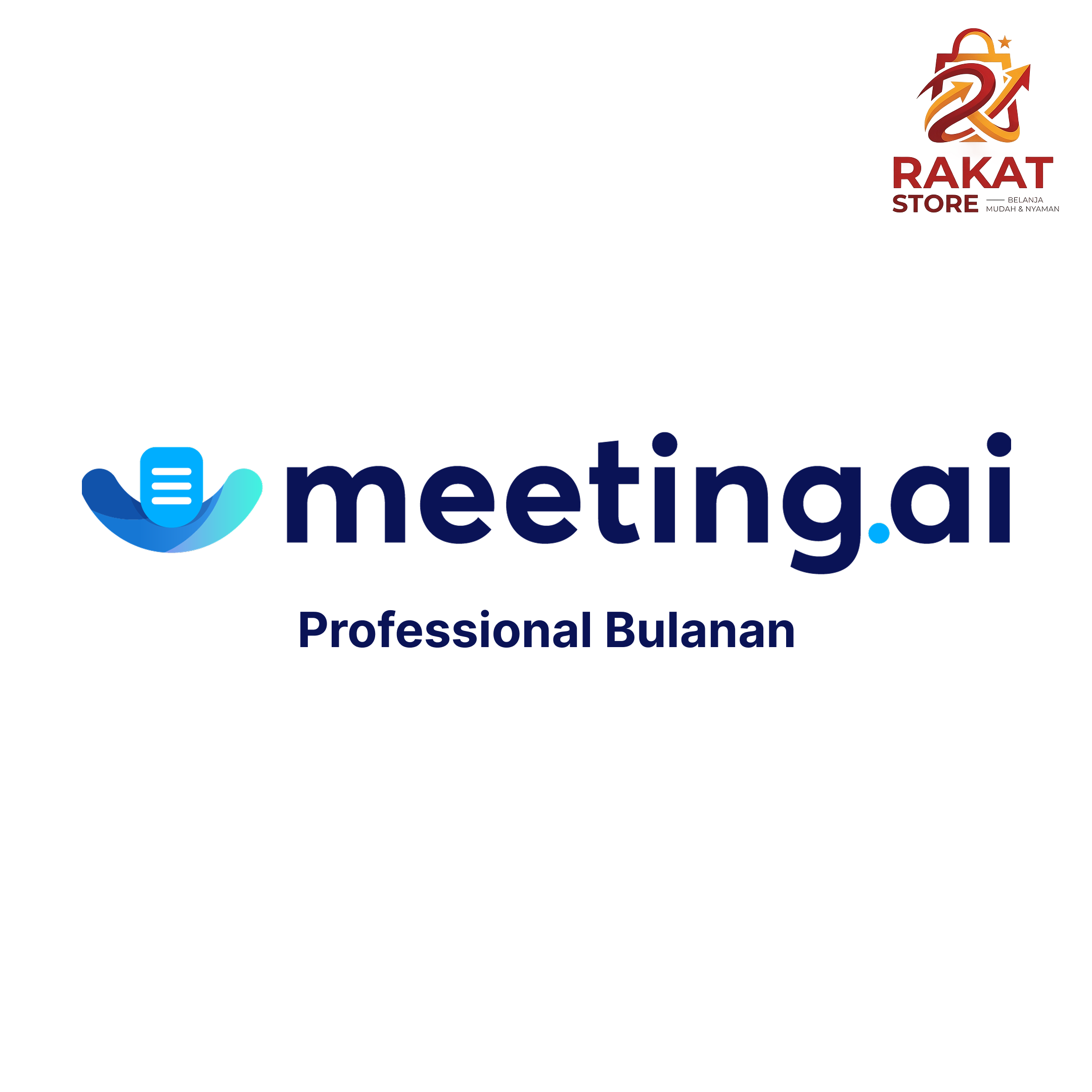 Meeting AI Professional Bulanan Pencatatan Rekaman Suara Otomatis