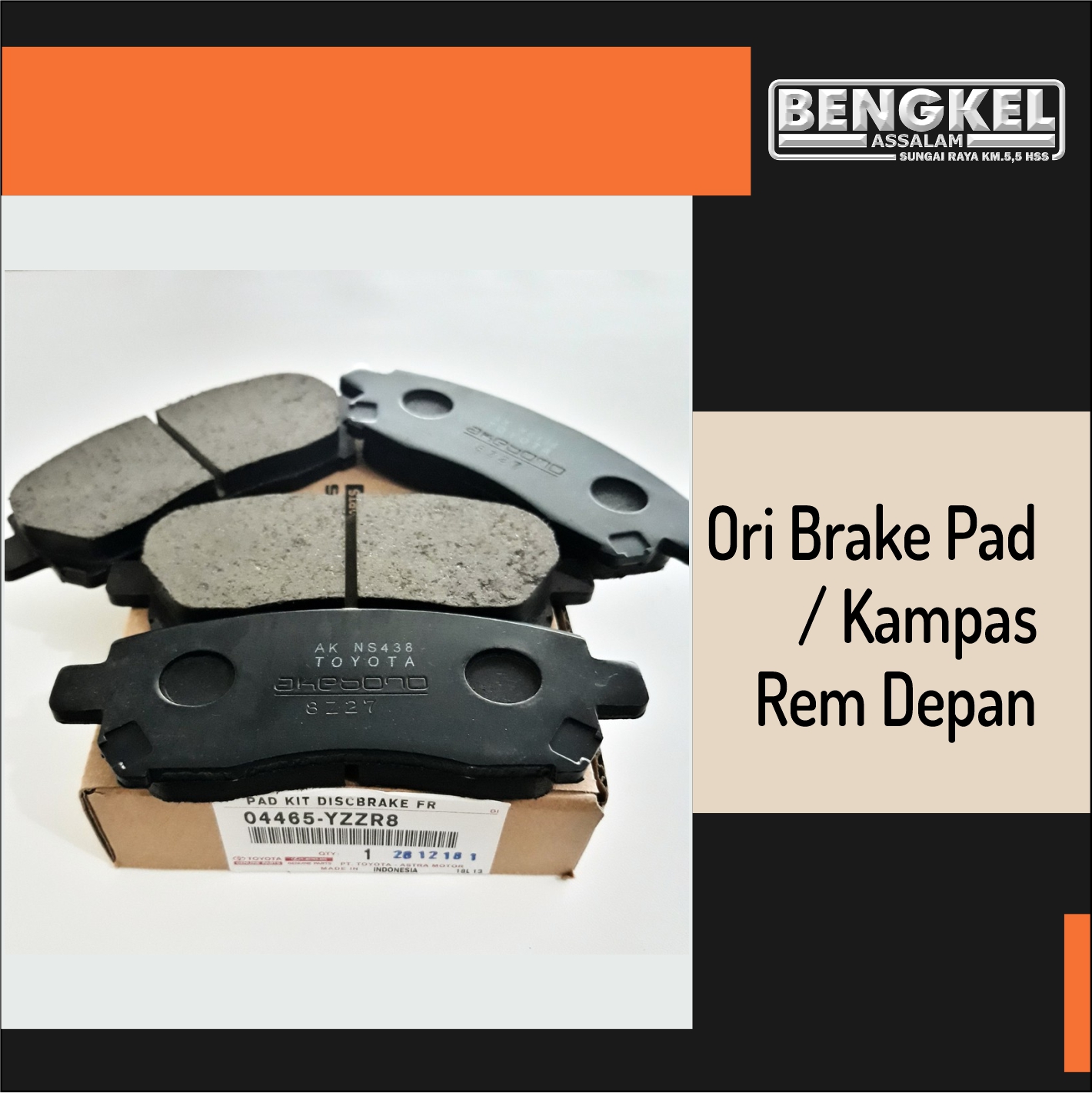 BRAKE PAD / KAMPAS REM DEPAN