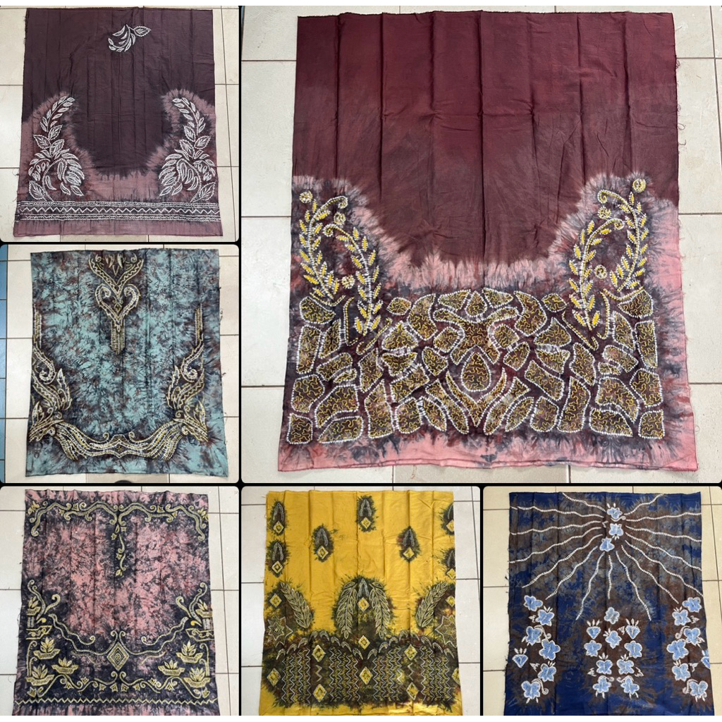 Kain Sasirangan Bahan Sutera dan Bordir
