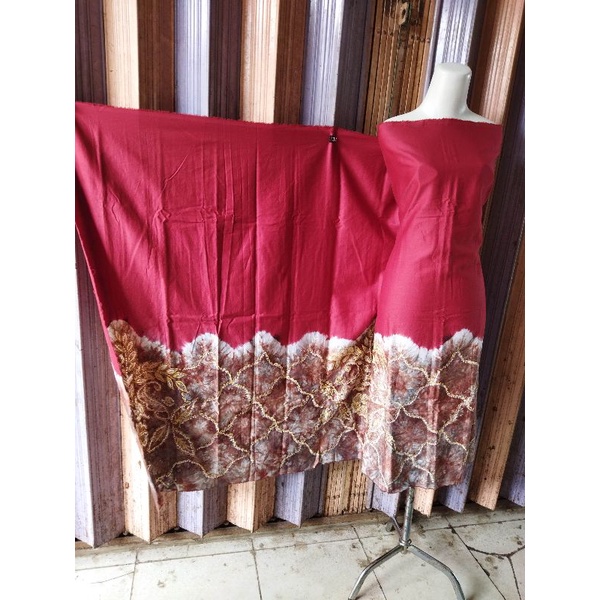 Kain Sasirangan Bahan Semi Sutera dan Bordir