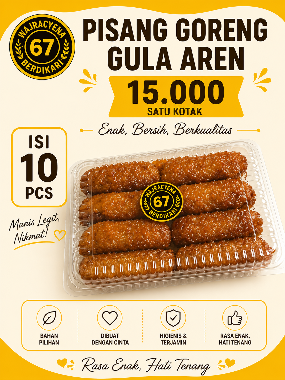 Pisang goreng gula aren