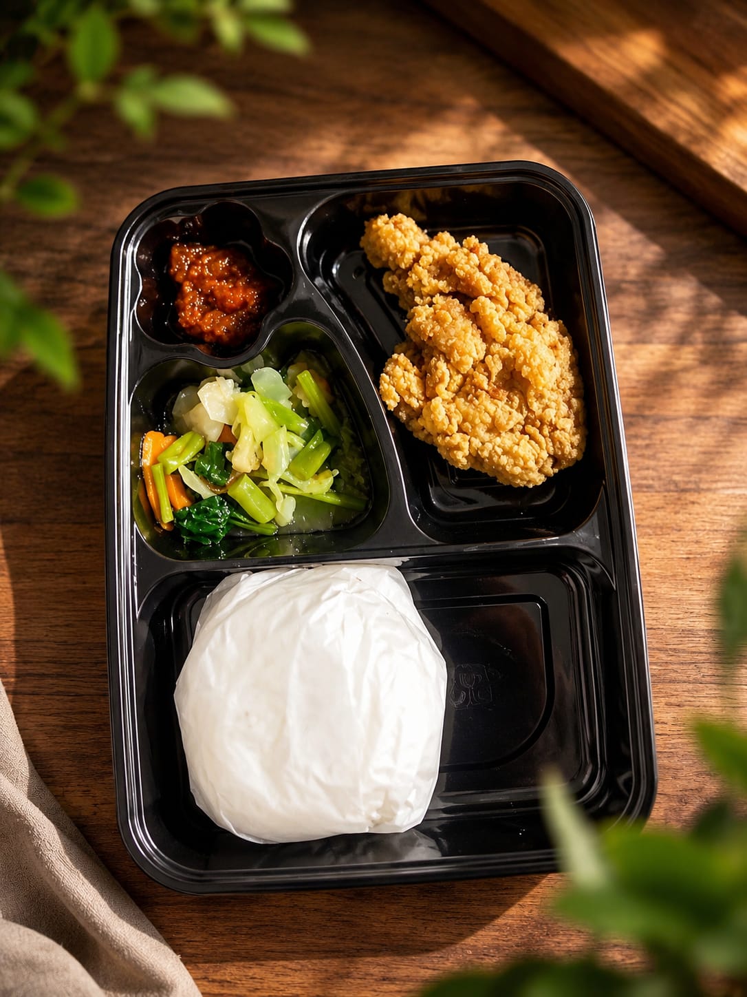 Paket Nasi Ayam Goreng Tepung Crispy Gurih