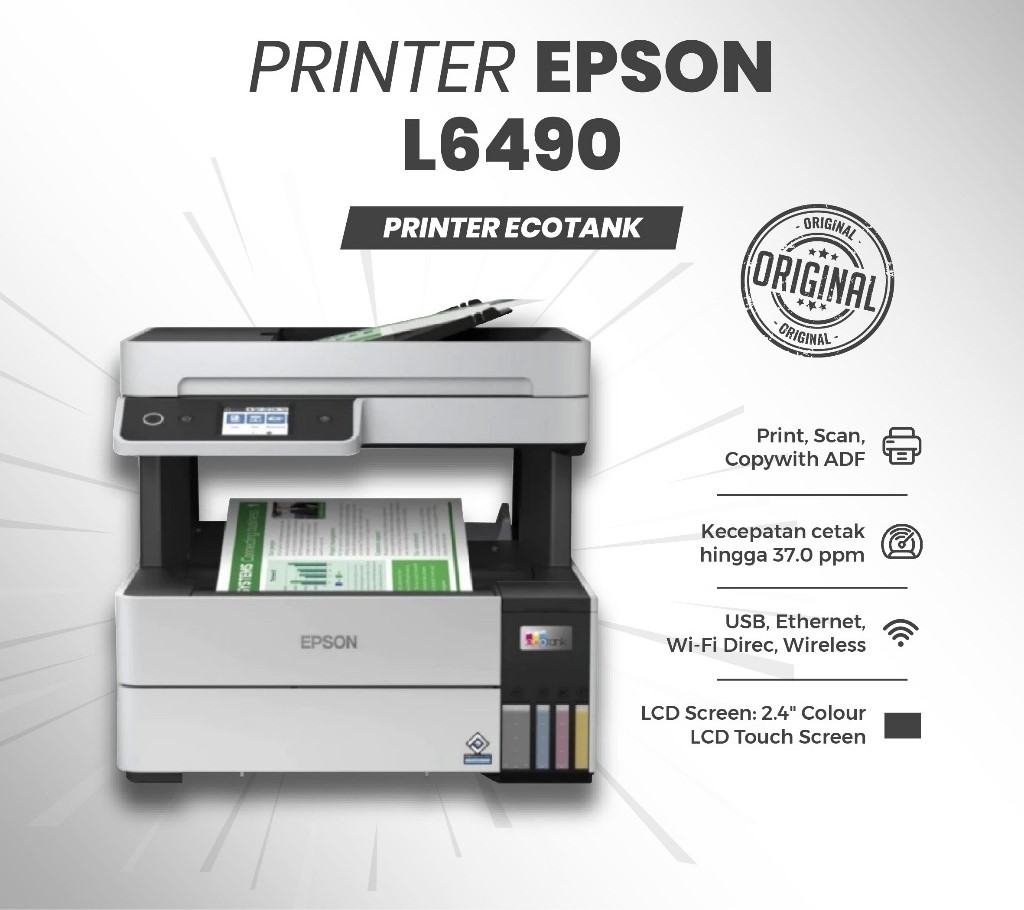 Epson EcoTank L6490 – Printer All in One (Print • Scan • Copy)