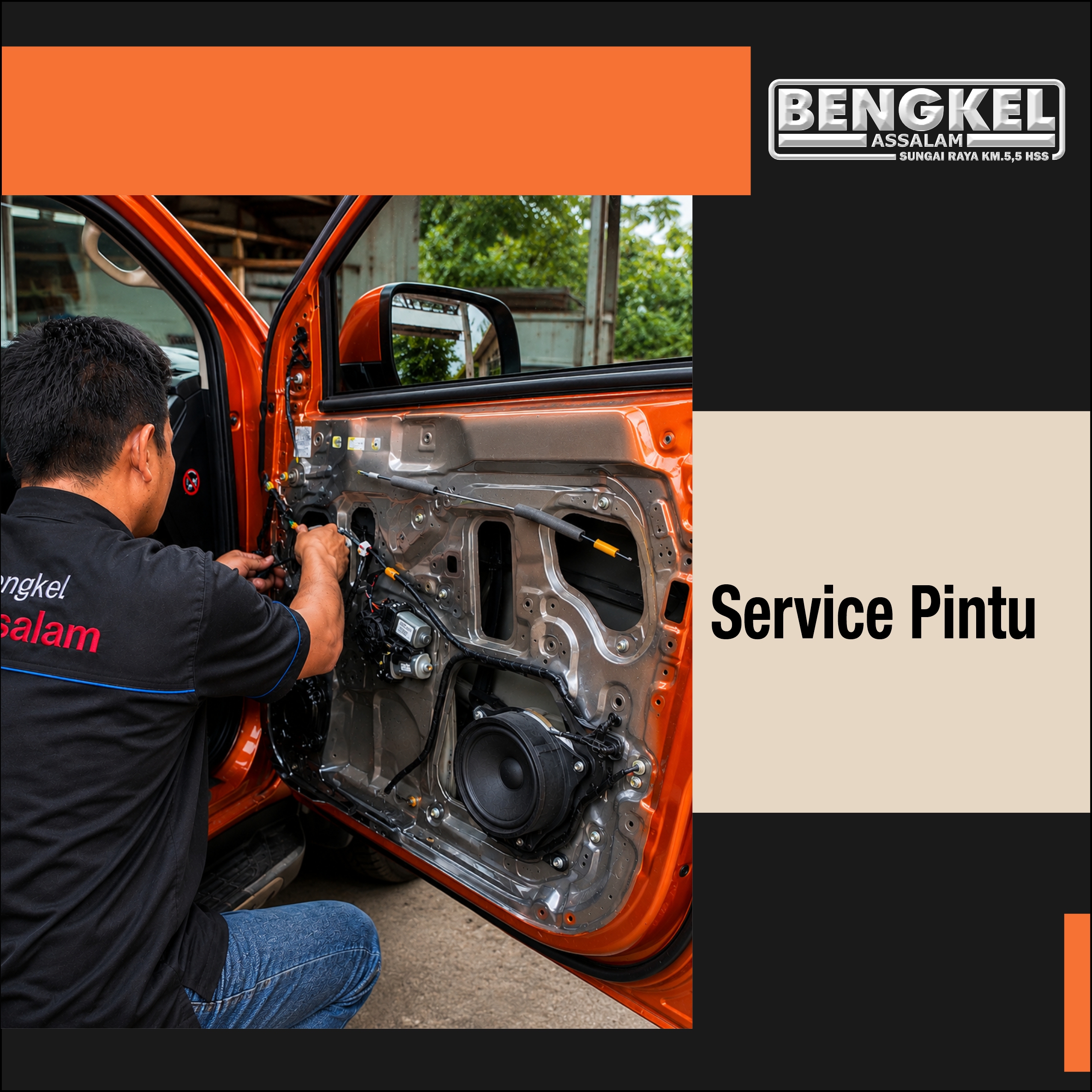 SERVICE PINTU MOBIL
