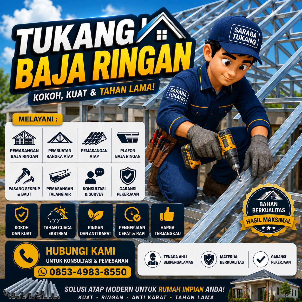 JASA TUKANG BAJA RINGAN