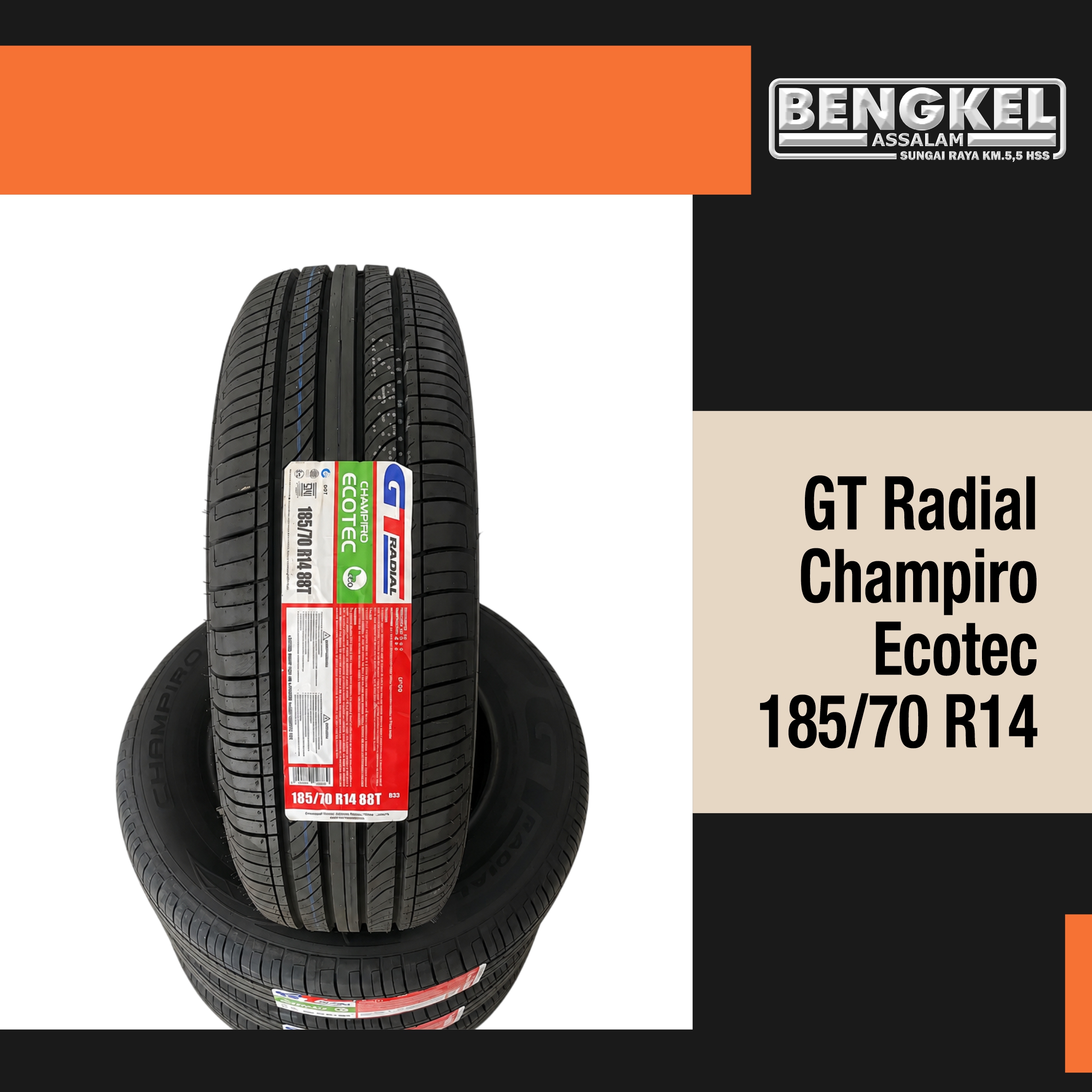 GT RADIAL CHAMPIRO ECOTEC 185/70 R14