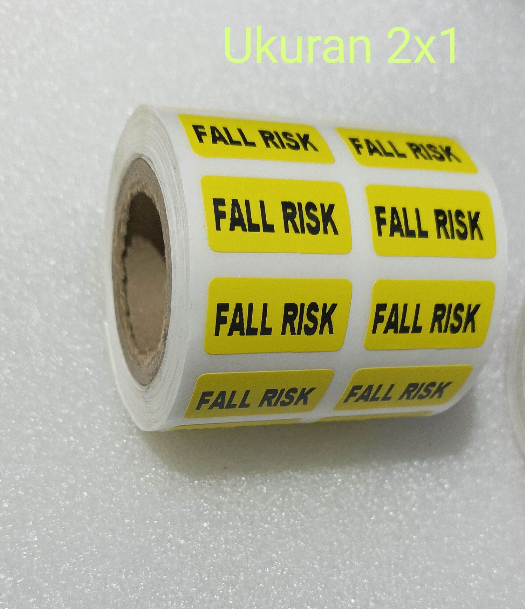 STICKER FALL RISK ROLL @2500 PCS/ROLL