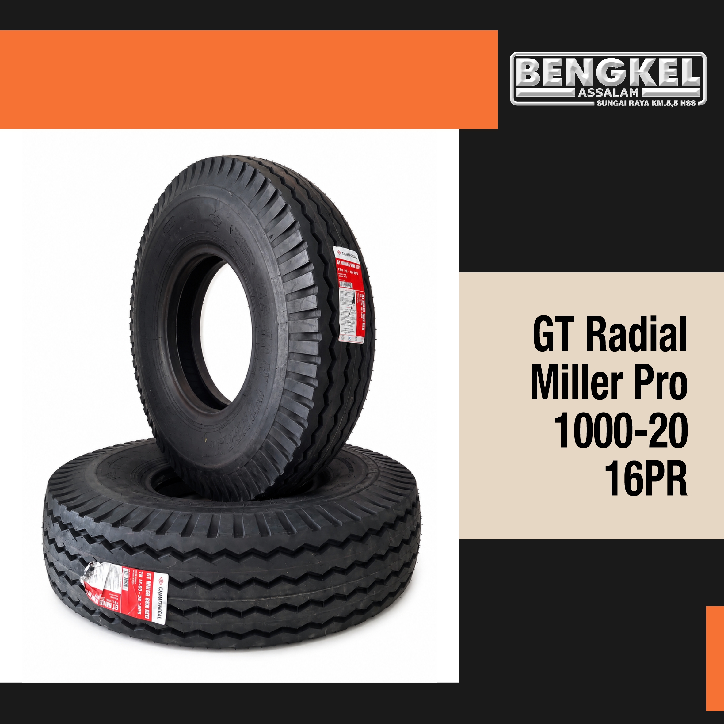 GT RADIAL MILLER PRO 1000-20 16PR