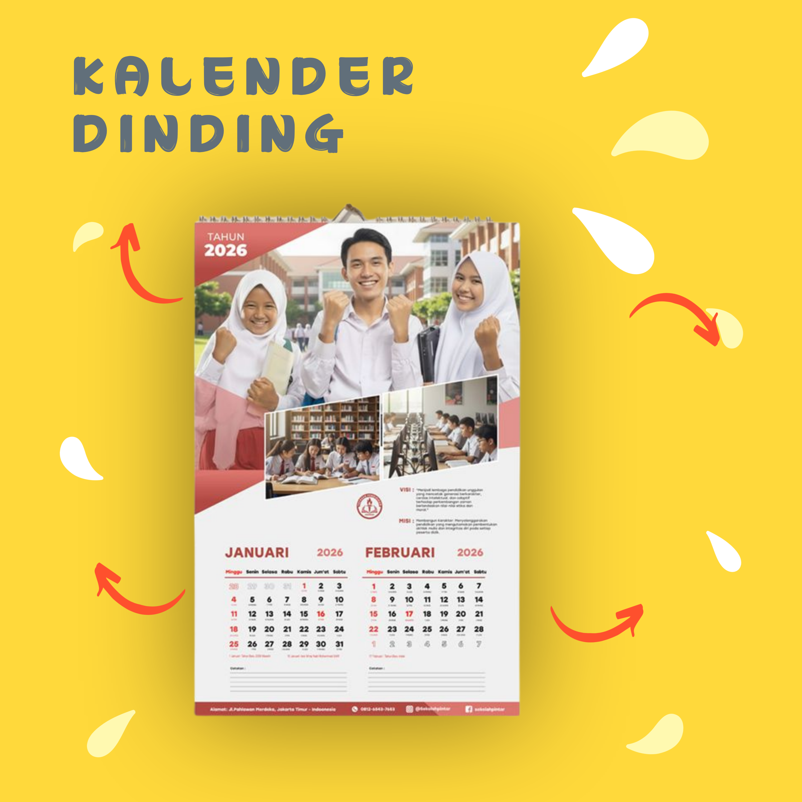 KALENDER DINDING 6 FLY