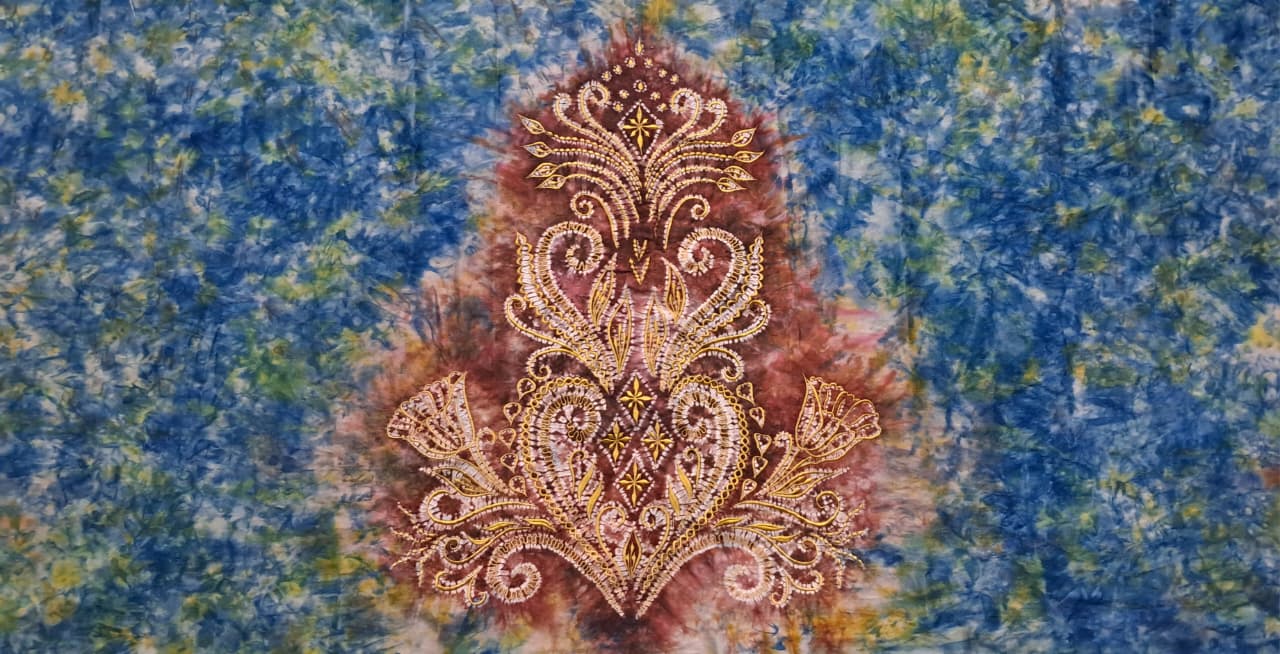 Kain Sasirangan Bordir