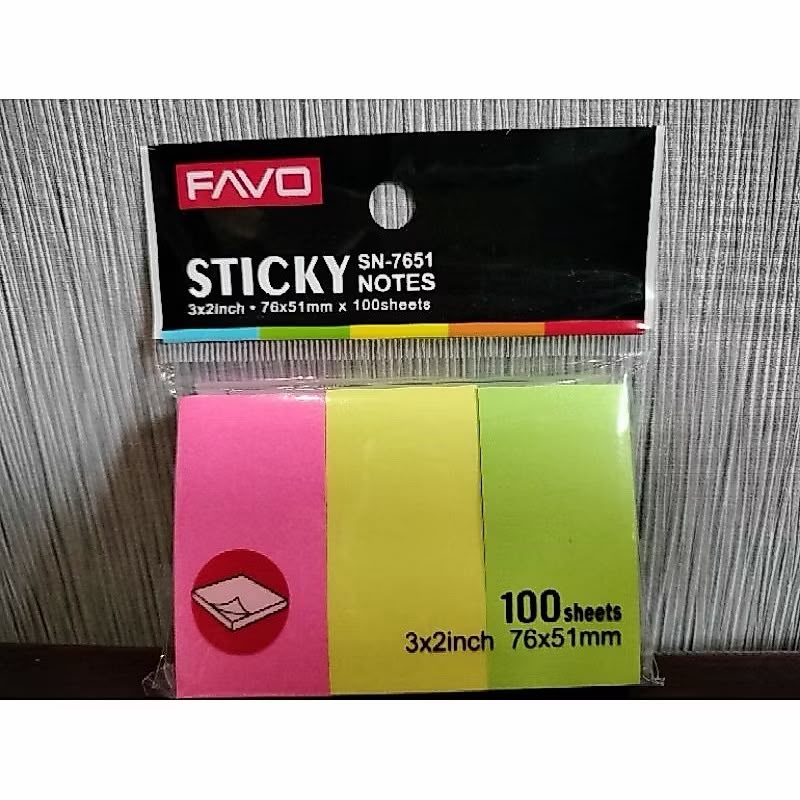 Sticky Note 3 x 2 inch