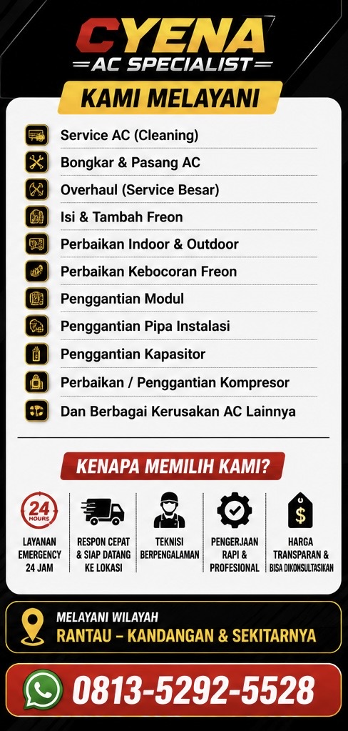 Bongkar dan pasang ac