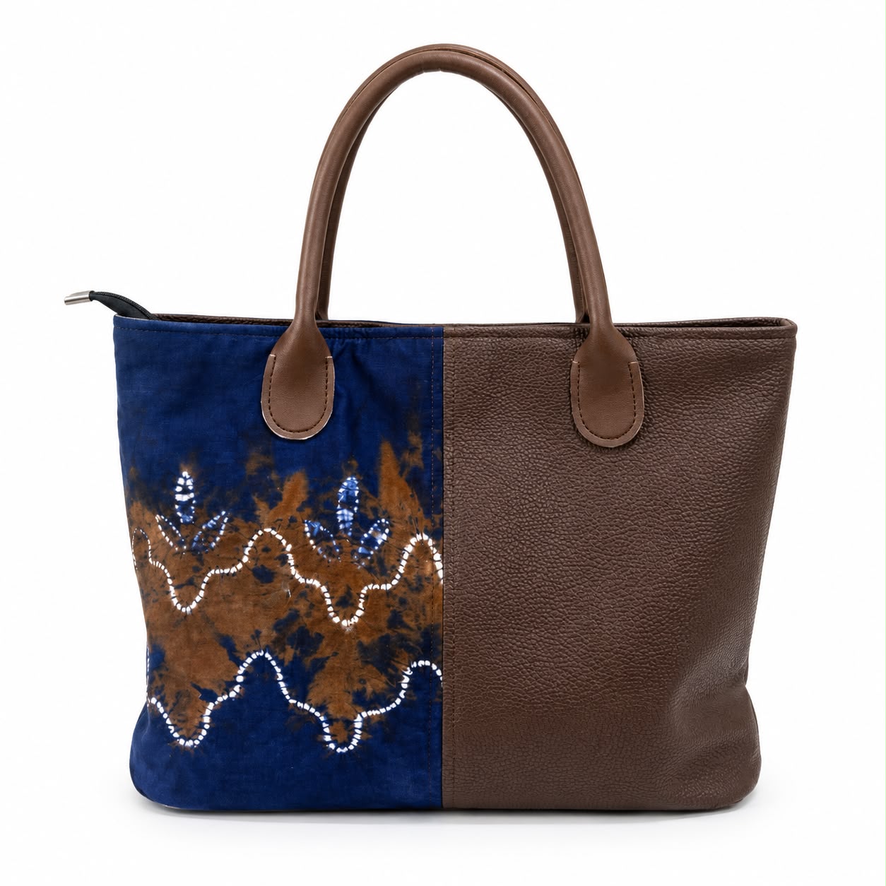 Swarna Totebag Brown-Navy