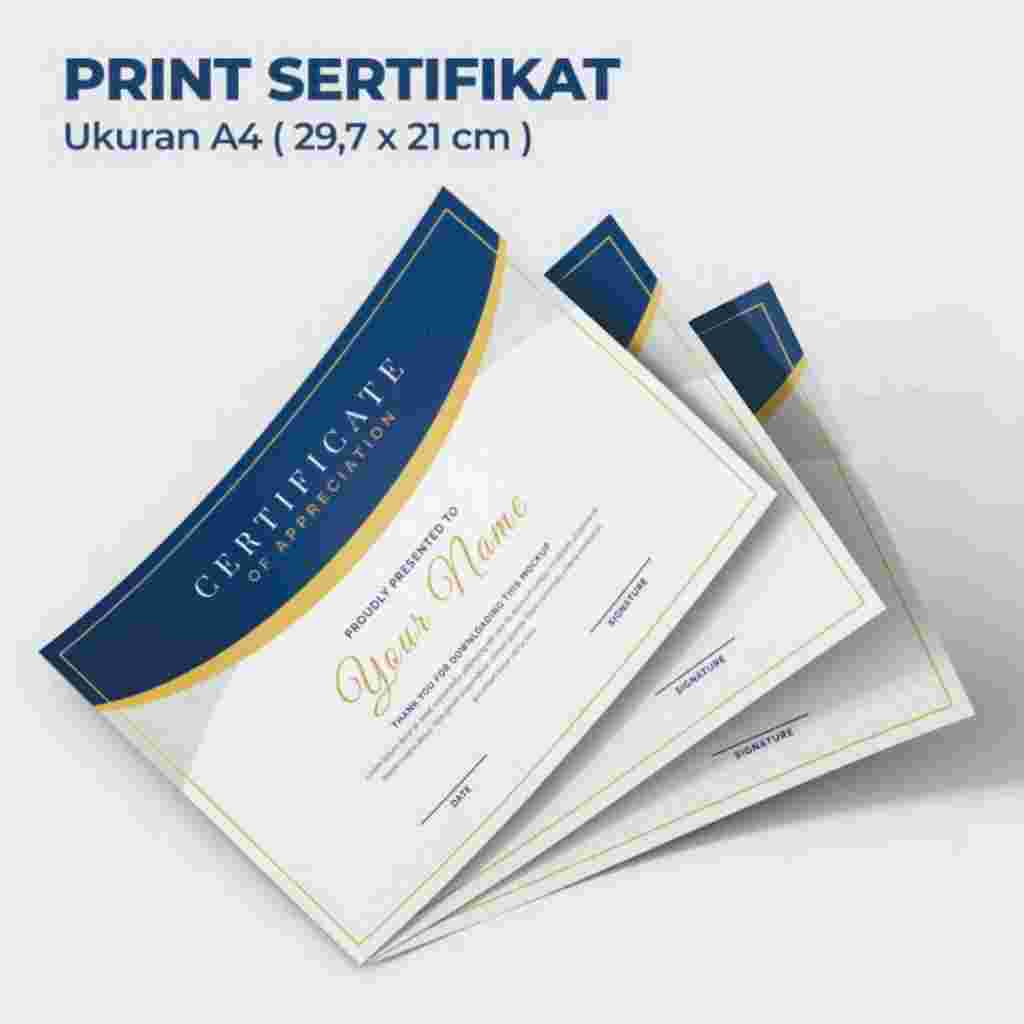 sertifikat glosy