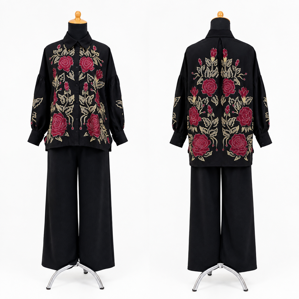 AURA BLOUSE (BORDIR PINK FUSCHIA)