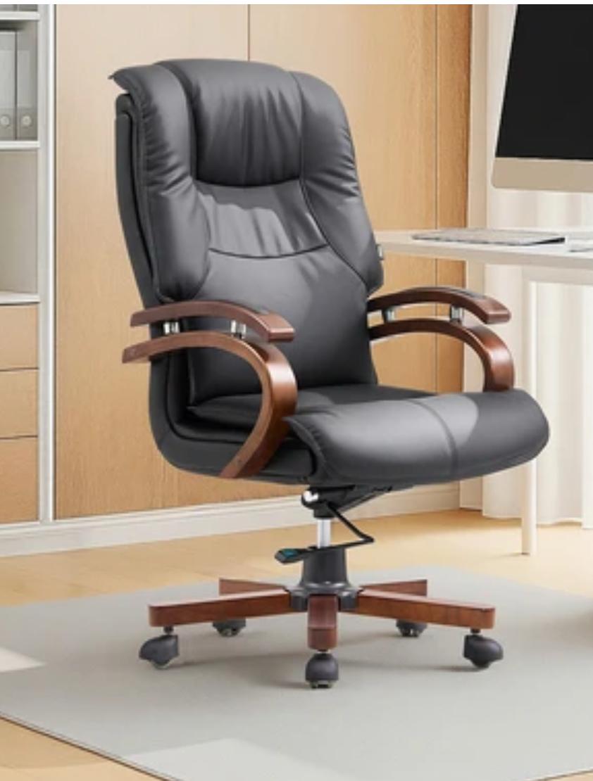 Kursi Kantor Sandaran Tinggi - Hitam