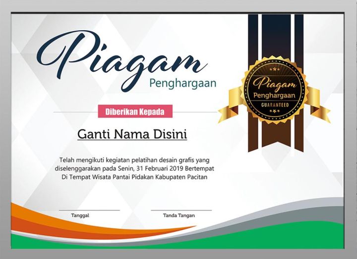 CETAK PIAGAM/SERTIFIKAT