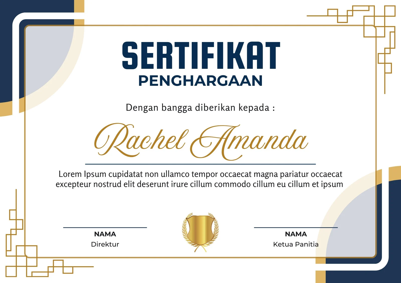 CETAK PIAGAM/SERTIFIKAT