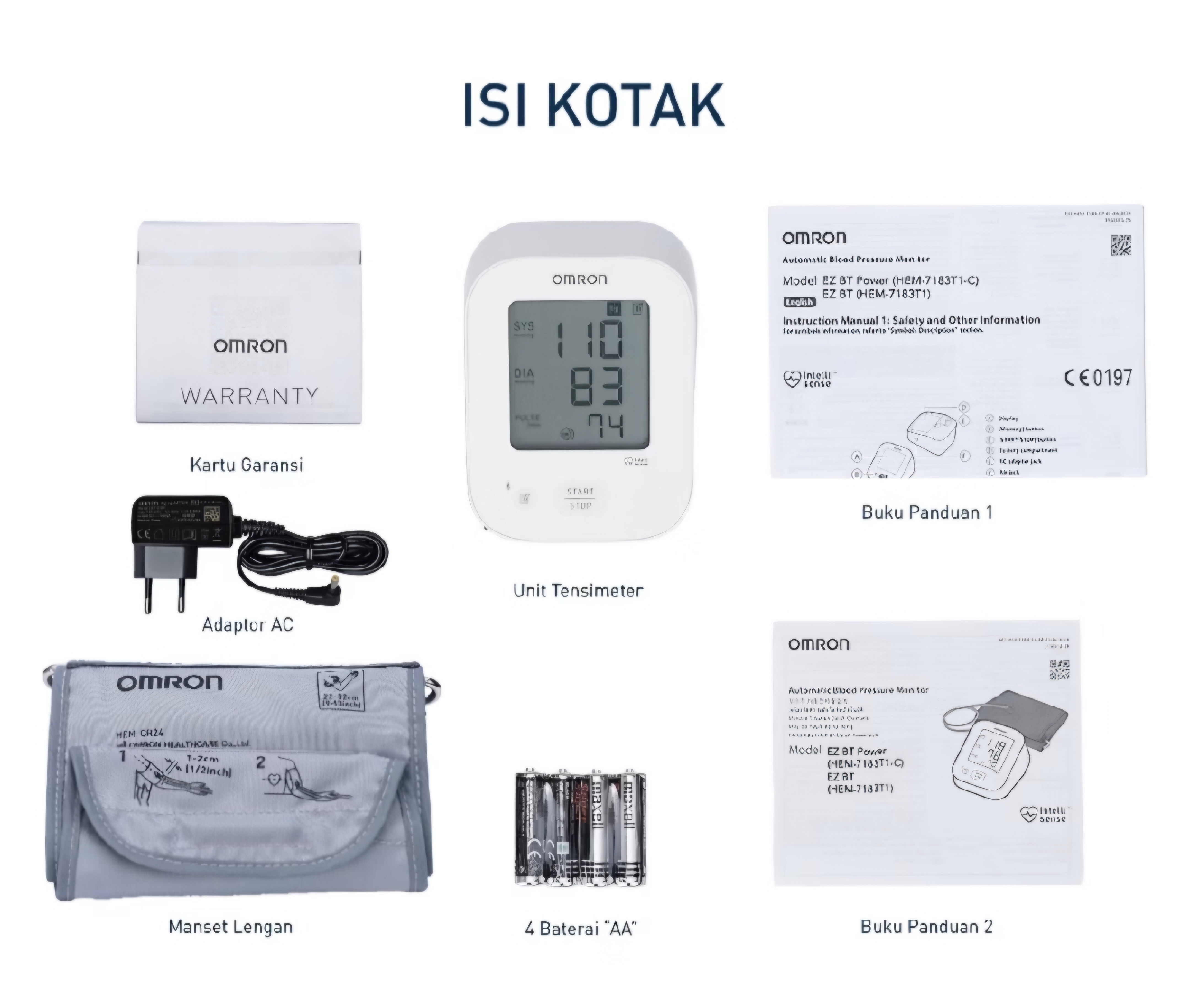 OMRON DIGITAL TENSIMETER HEM-7183