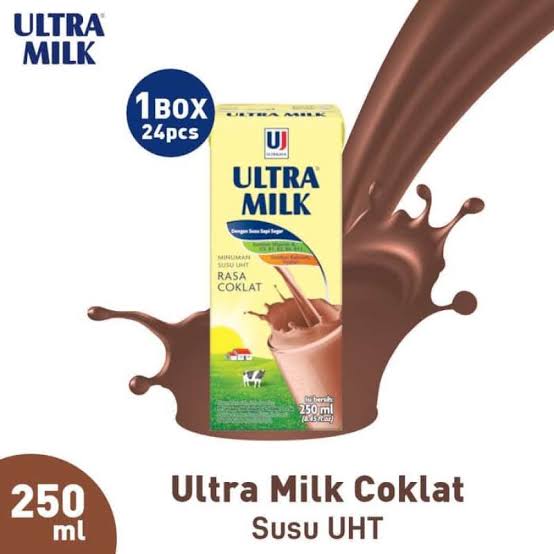 ULTRA MILK COKELAT UHT 250 ML PERDUS ISI 24
